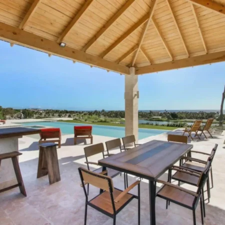 Tropical luxury poolside experience at LUXEDR Resort villa